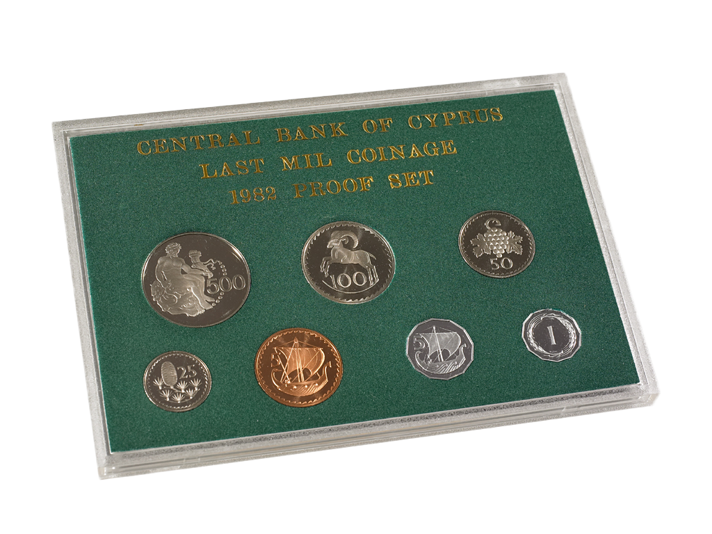 Cyprus coin set 1982_reverse