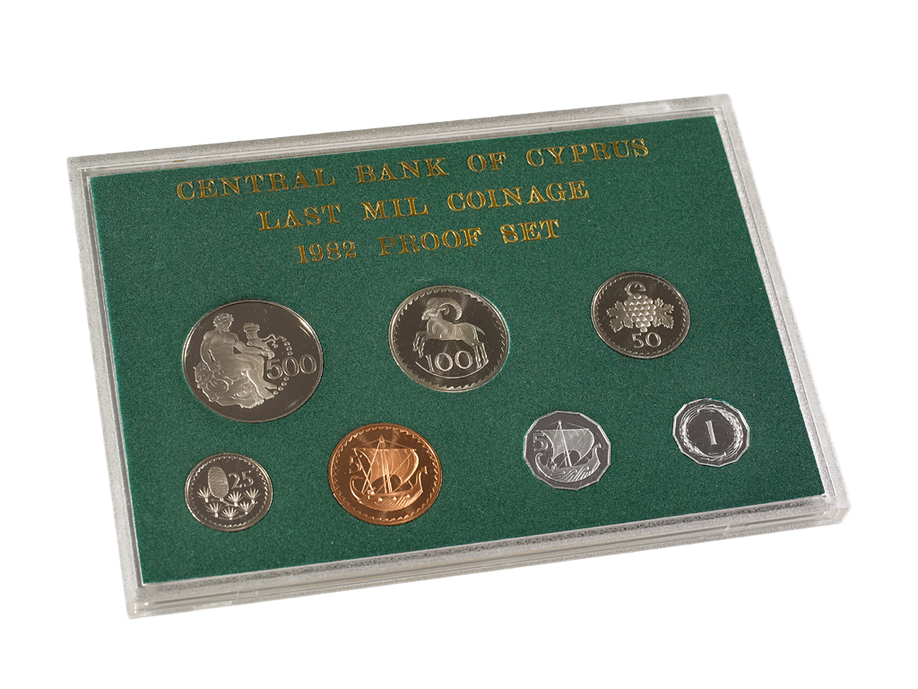 Cyprus coin set 1982_reverse